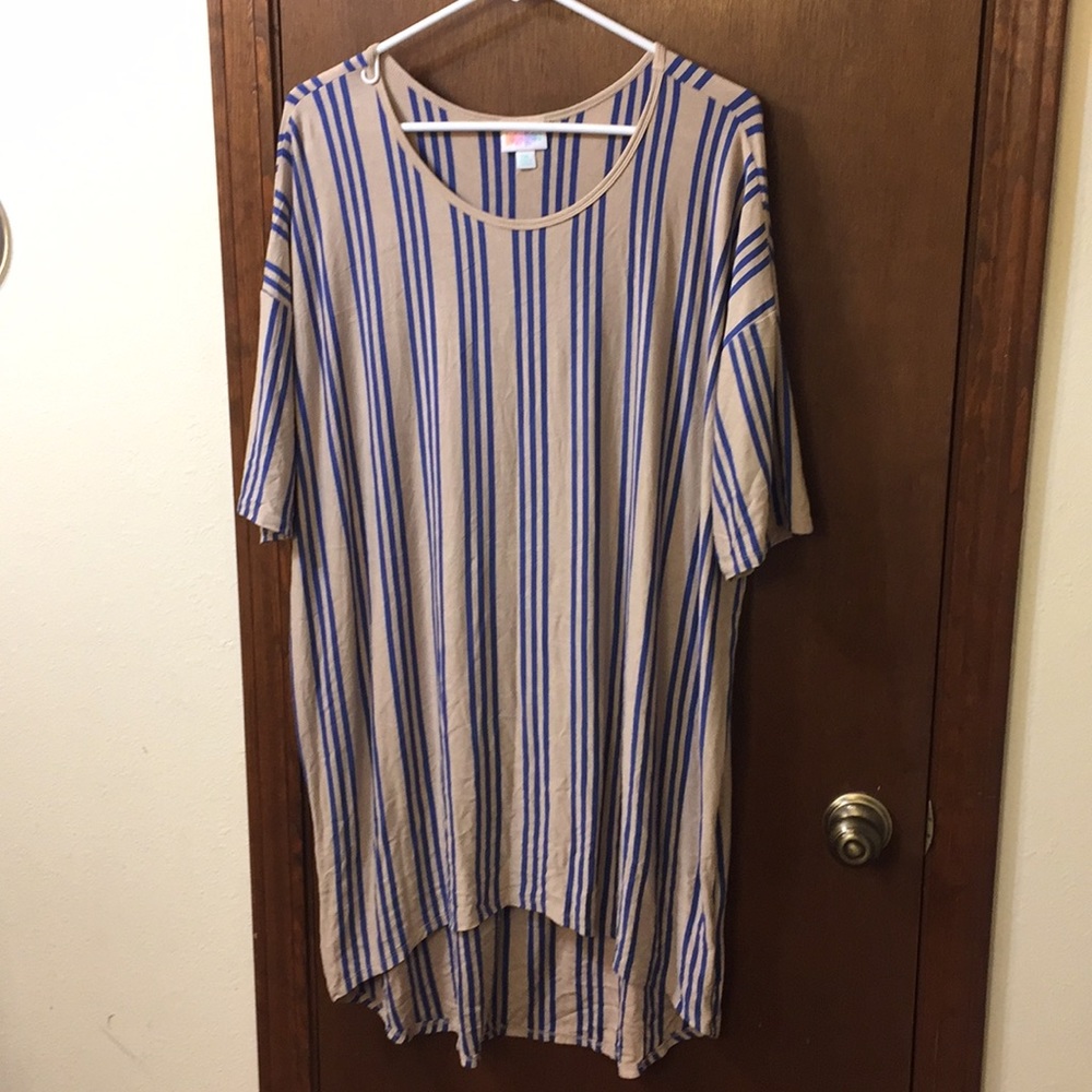 Lularoe 2XL Striped Irma-like new!